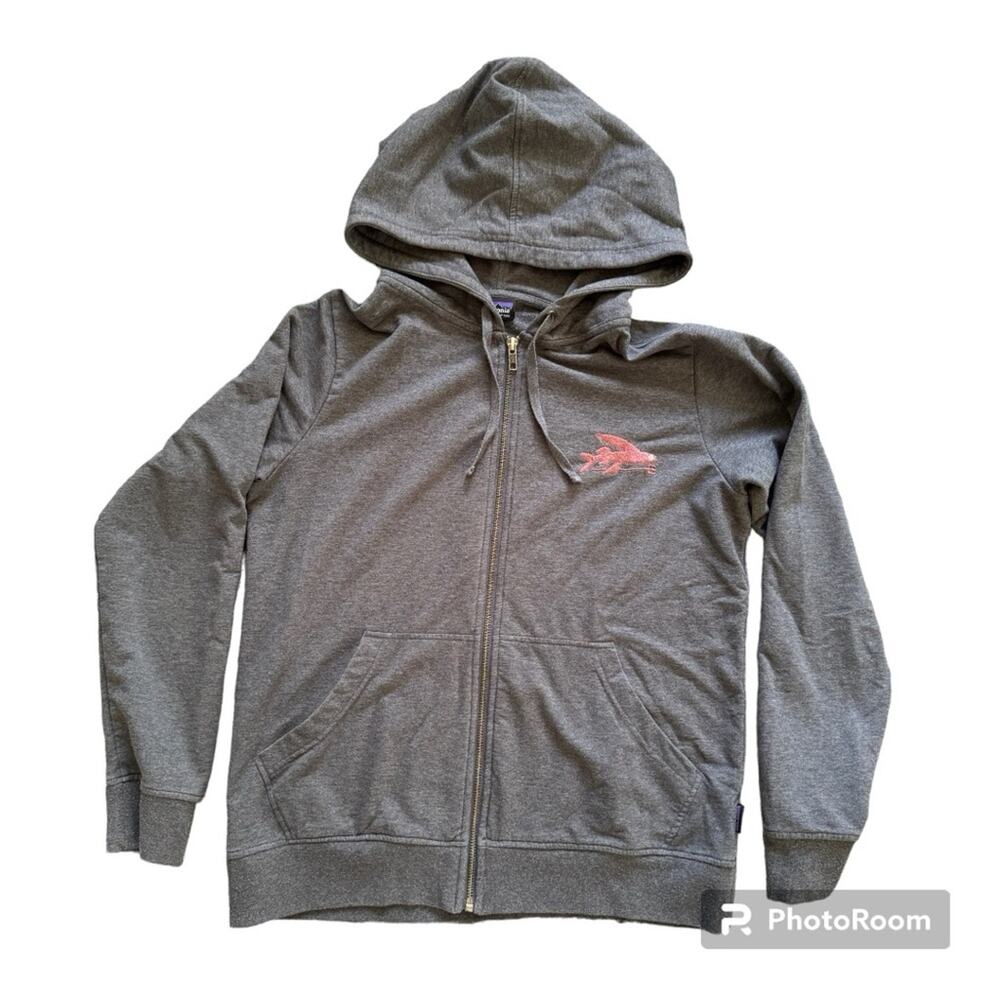 Patagonia Womens’ Small Flying Fish Ahnya Full-Zip Hoody Gray Size S